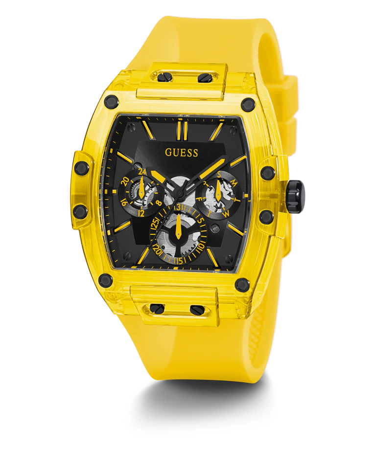 GUESS Mens Yellow Multi-function Watch  GW0203G6