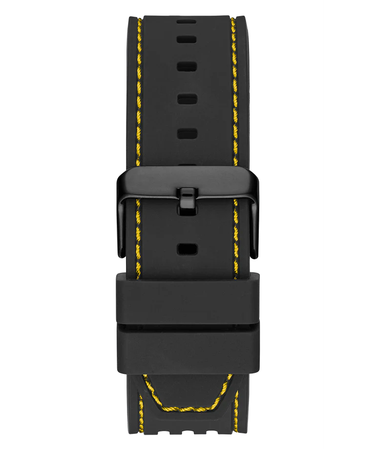 GUESS Mens Black Yellow Multi-function Watch GW0499G2