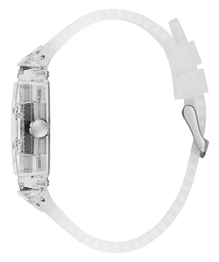 Men's Guess Clear Multi-function Watch - GW0499G8