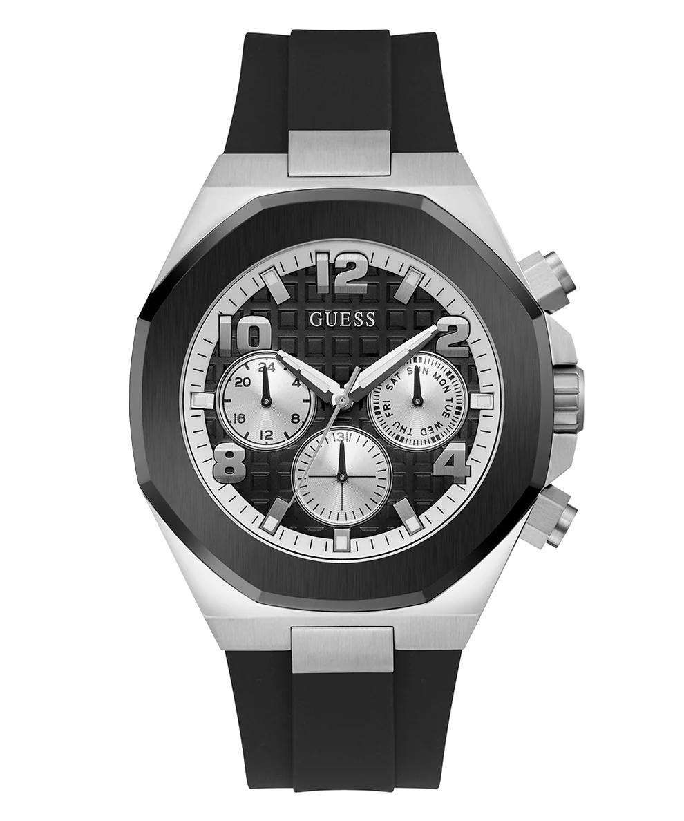 Men's GUESS Black 2-Tone Multi-function Watch - GW0583G1