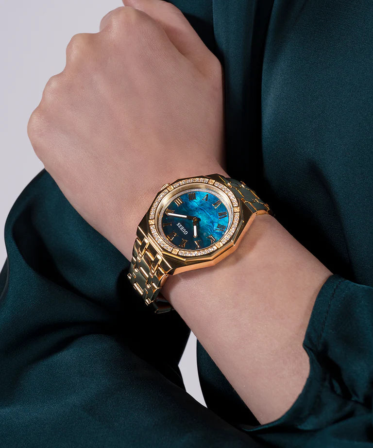 GUESS Ladies Gold Tone Analog Watch GW0070L2