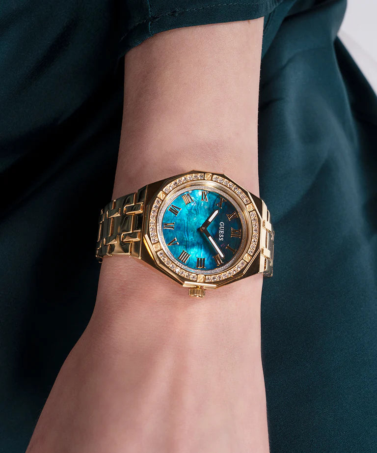 GUESS Ladies Gold Tone Analog Watch GW0070L2