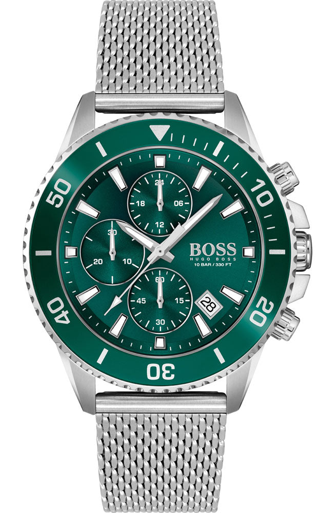 Men's Hugo Boss Analog Green Dial  Watch-1513905