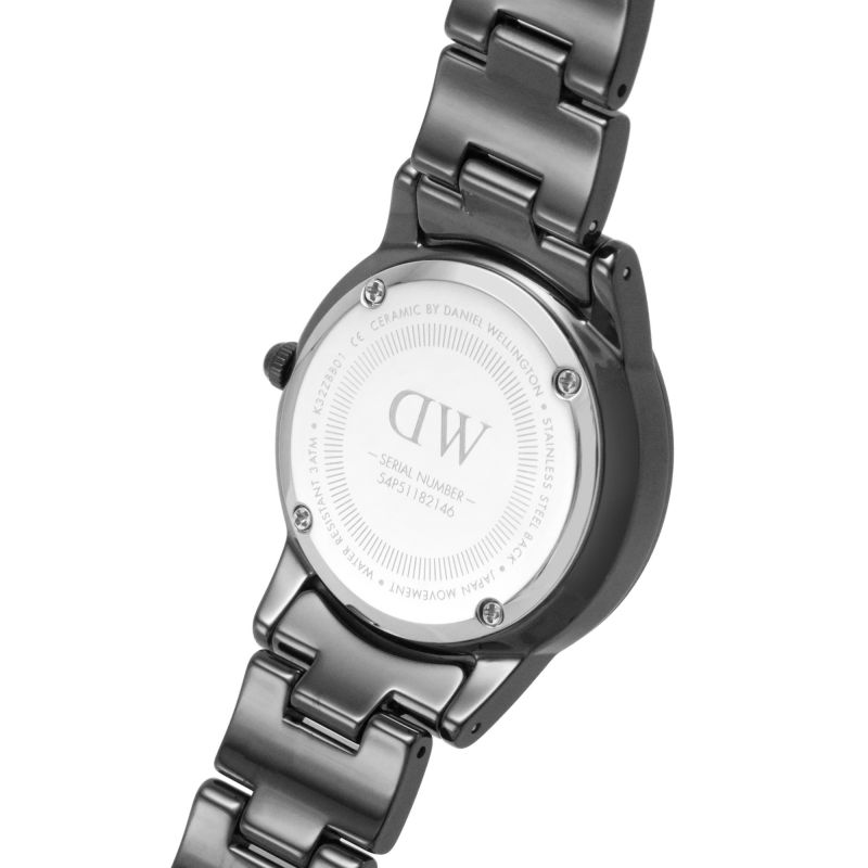 DW Iconic Link Ceramic Analog All Black Unisex Watch - DW00100414