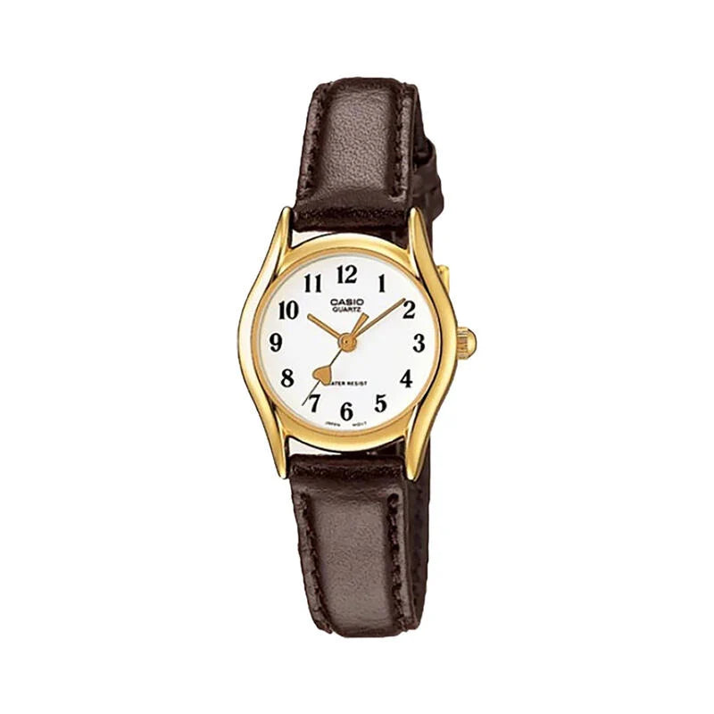 Women's Casio Dress Analogue Stainless Steel Bracelet Black Dial 25mm - LTP-1177D-1AJF