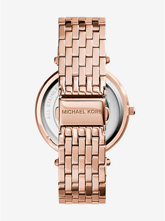 Women's Michael Kors Darci Pavé Rose Gold-Tone Watch