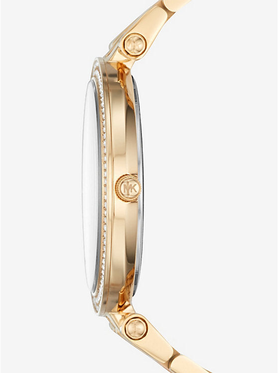 Women's Michael Kors Darci Pavé Gold-Tone Watch