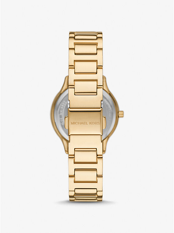 Women's Michael Kors Mini Sage Pavé Gold-Tone Watch