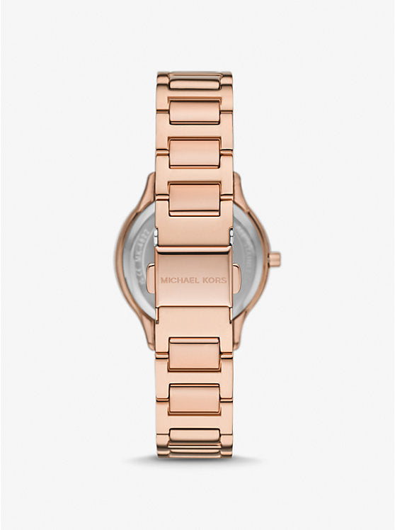Women's Michael Kors Mini Sage Pavé Rose Gold-Tone Watch  MK4823