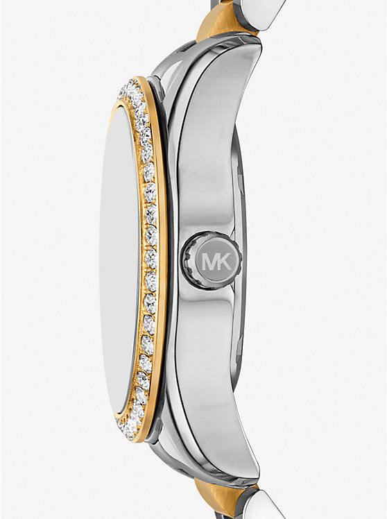 Women's Michael Kors Mini Lexington Pavé Two-Tone Watch  MK4925