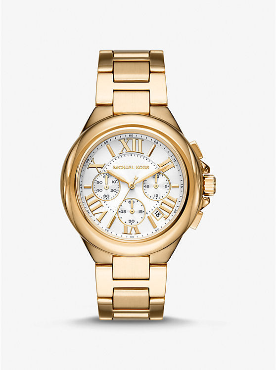 Women's Michael Kors Oversized Camille Gold-Tone Watch