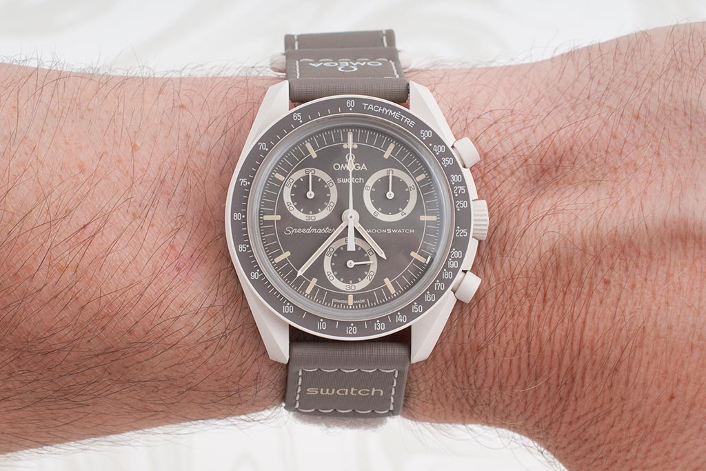 Men's Omega X Swatch MoonSwatch Mission to Earth Phase 42mm - SO33T103