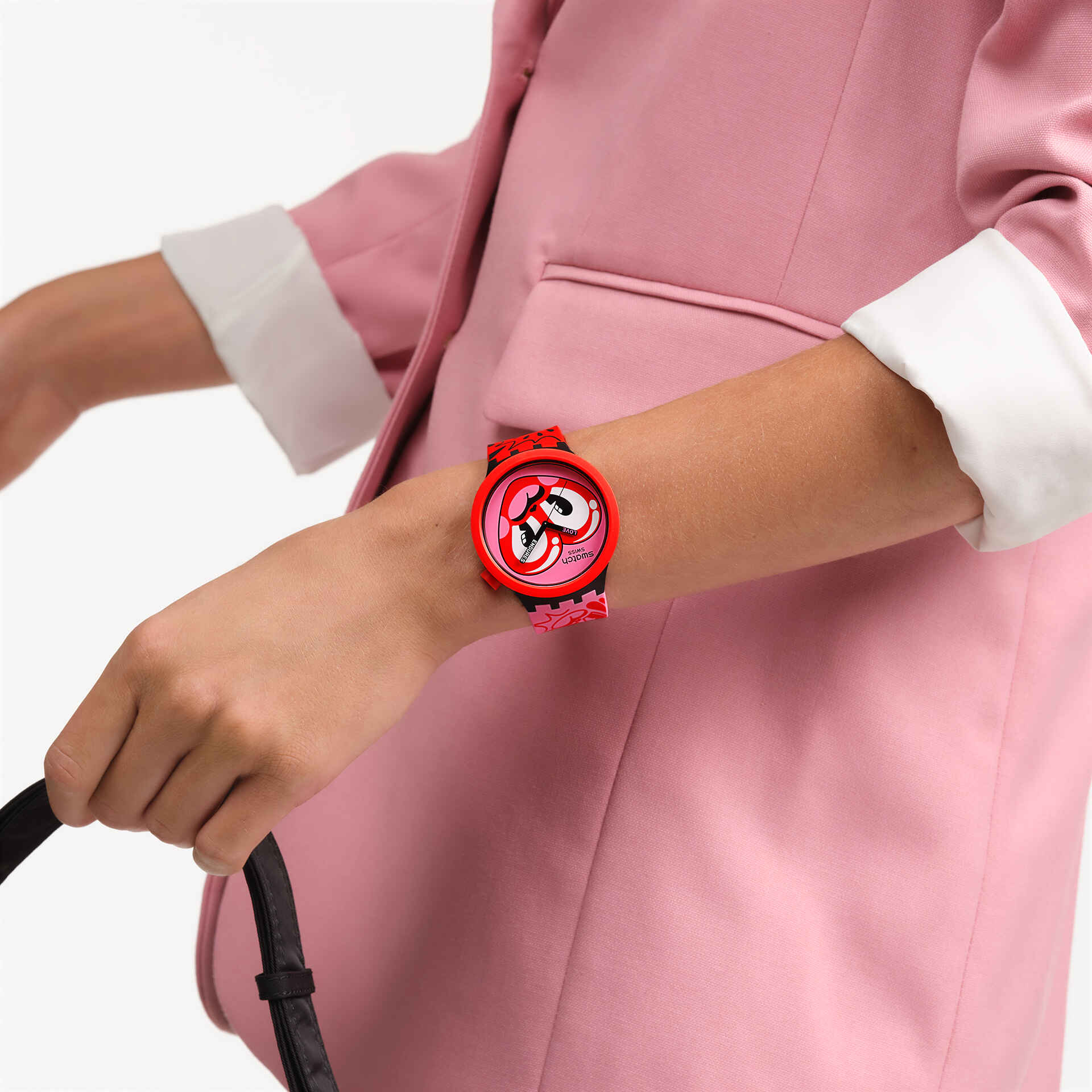 Swatch BIG BOLD Bioceramic Hattie's Heart Swiss Unisex Quartz Watch  - SB05Z103