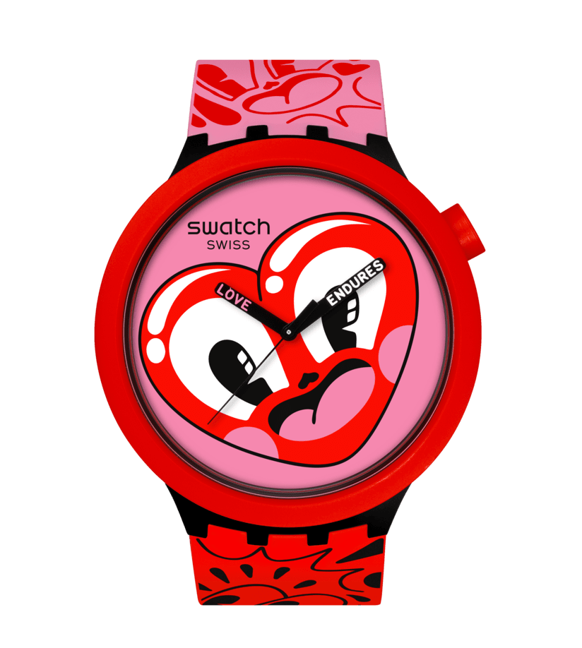 Swatch BIG BOLD Bioceramic Hattie's Heart Swiss Unisex Quartz Watch  - SB05Z103