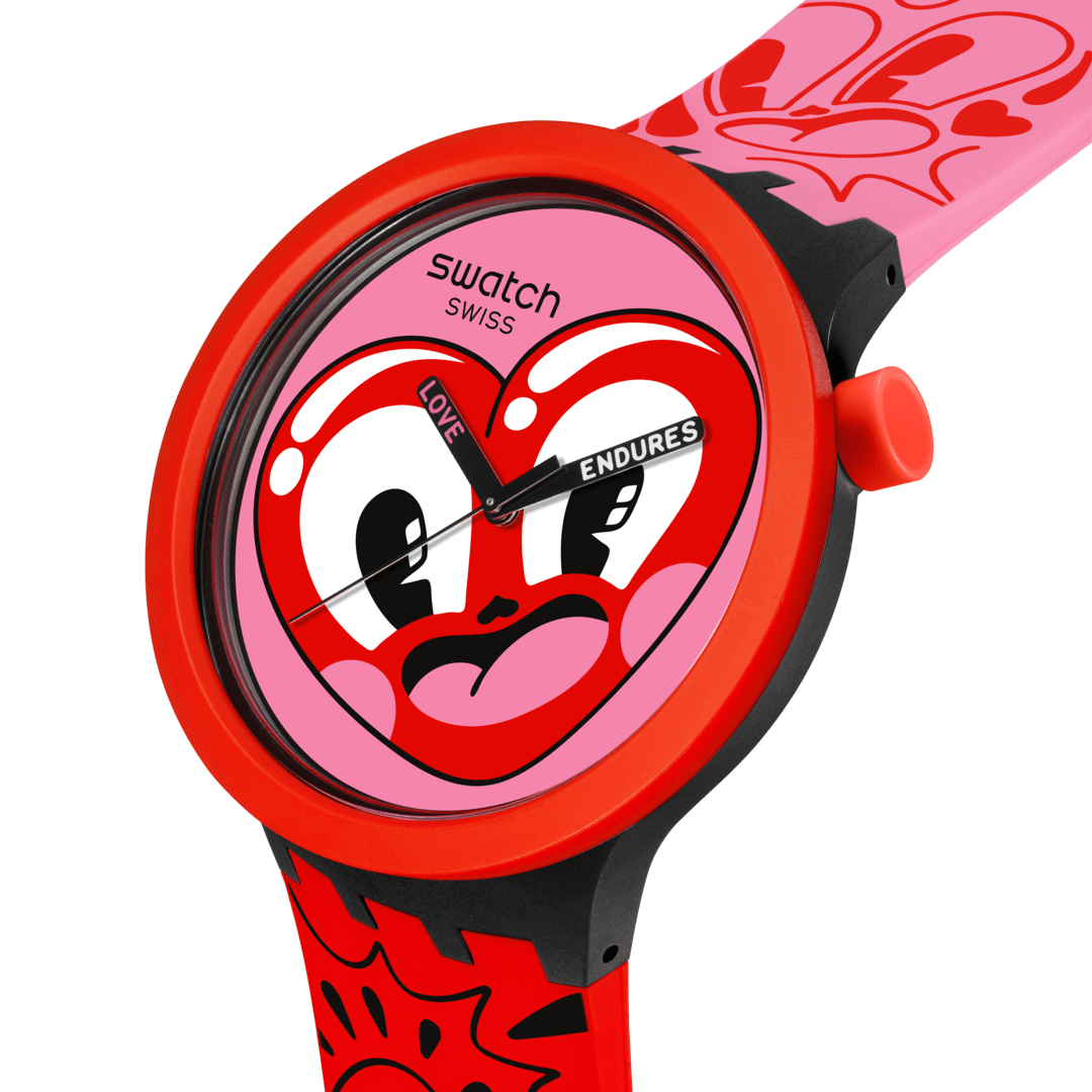 Swatch BIG BOLD Bioceramic Hattie's Heart Swiss Unisex Quartz Watch  - SB05Z103