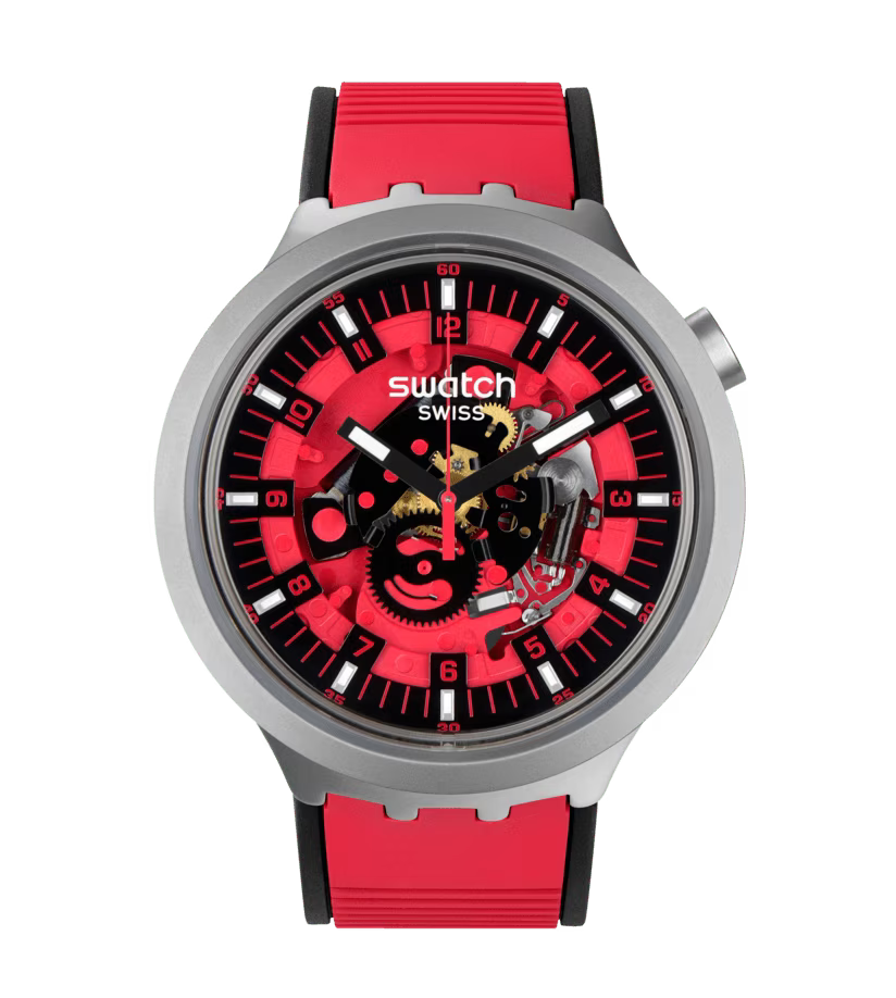 Swatch Red Juicy Big Bold Irony Unisex Watch -SB07S110