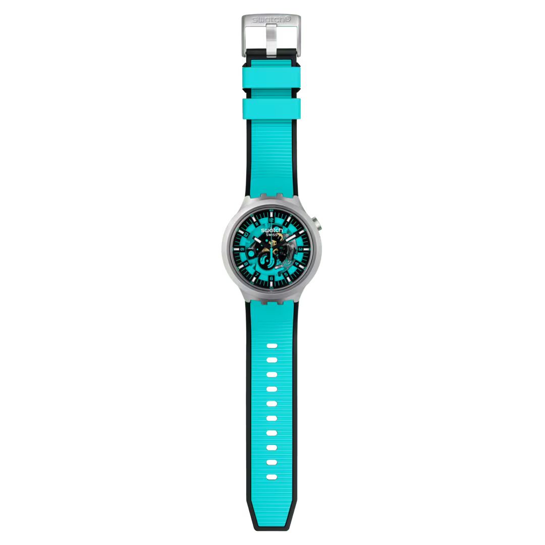Swatch Big Bold Irony Mint Trim Unisex Watch - SB07S111