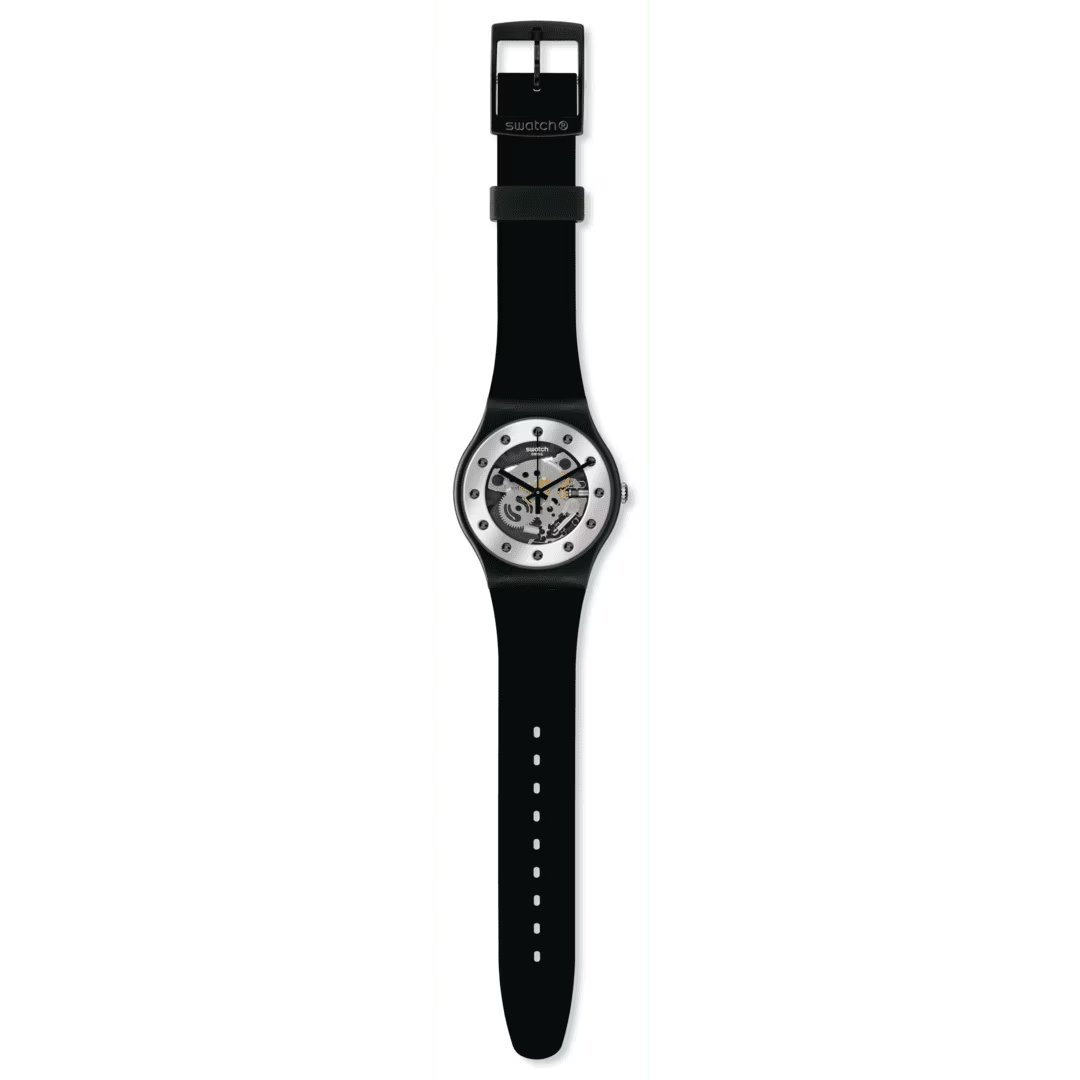 Swatch Silver Glam Unisex Watch-S029B109
