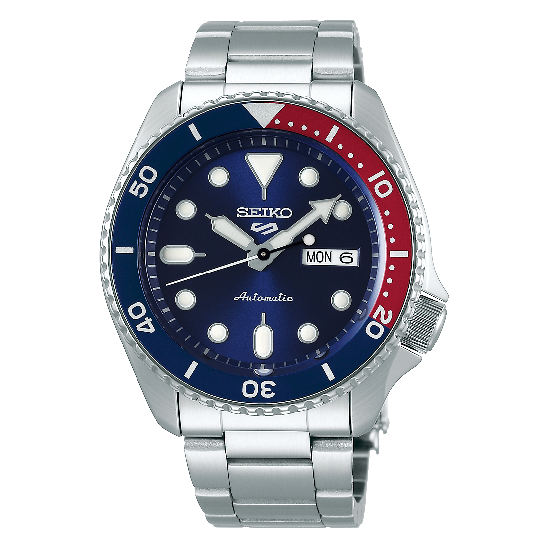 Seiko 5 Sports Automatic Pepsi Bezel Men's Watch - SRPD53K1