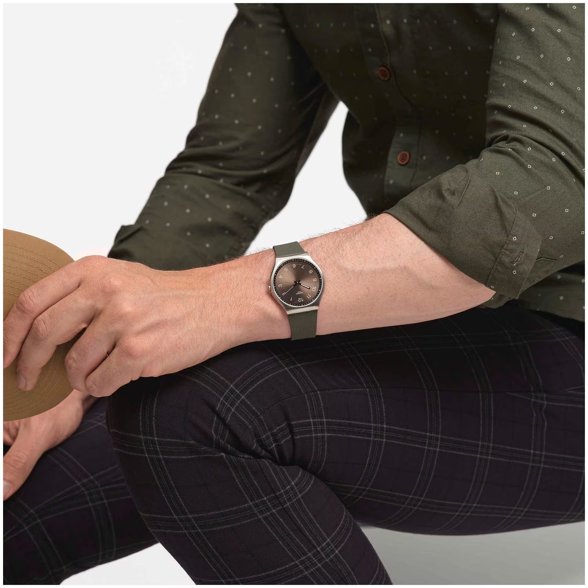 Men's Swatch Irony 42 SKINEARTH Watch - SS07S103