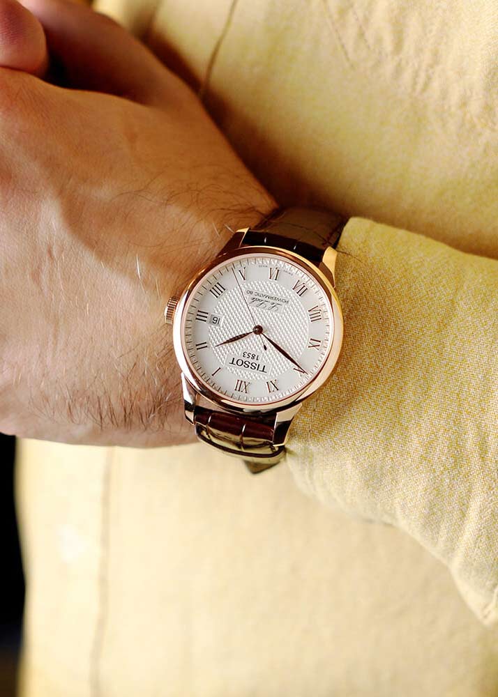 Men's Tissot Le Locle Powermatic 80 Leather watch - T006.407.36.033.00