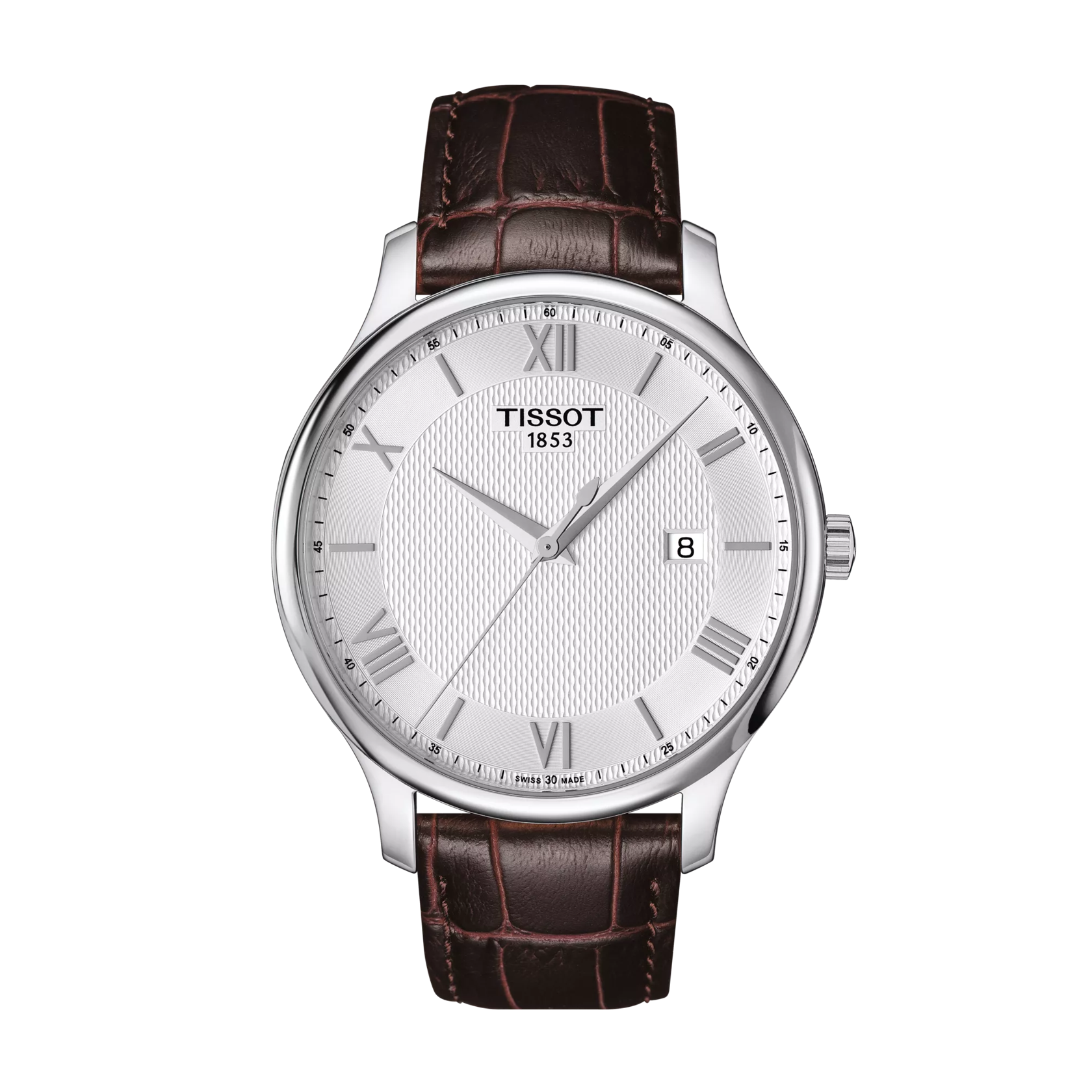 Men's Tissot T-Classic Leather Watch - T063.610.16.038.00