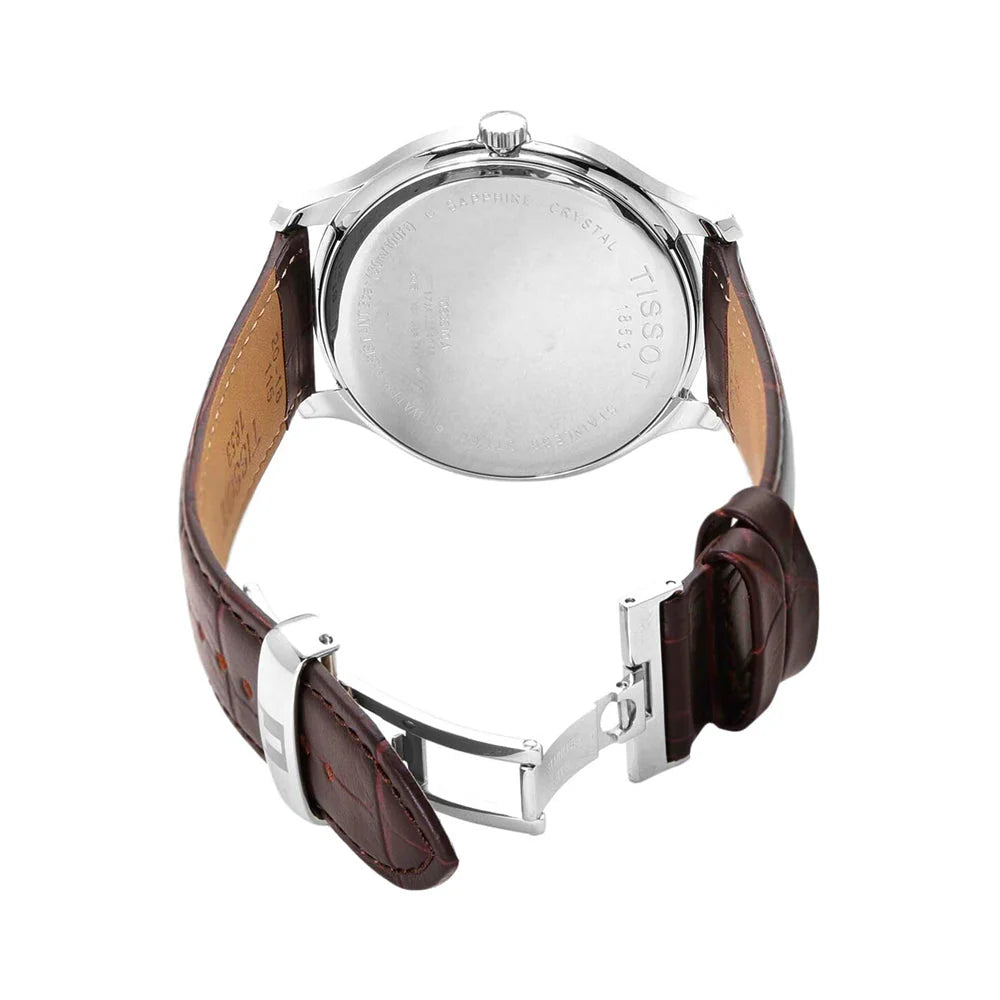 Men's Tissot T-Classic Leather Watch - T063.610.16.038.00