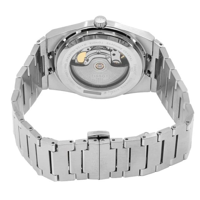 Men's Tissot PRX Powermatic 80 Blue Waffle Dial 40mm Watch - T137.407.11.041.00
