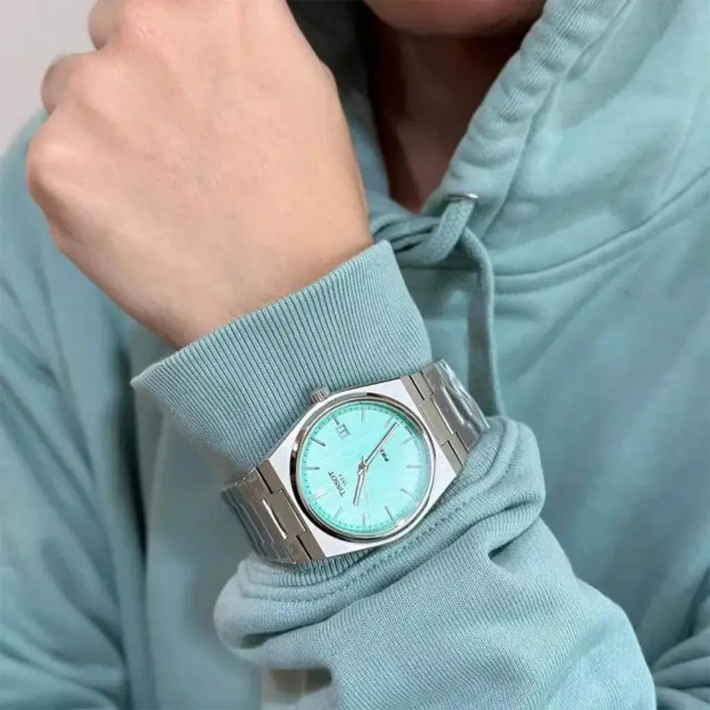 Men's Tissot PRX  Light Green Dial Watch - T137.410.11.091.01