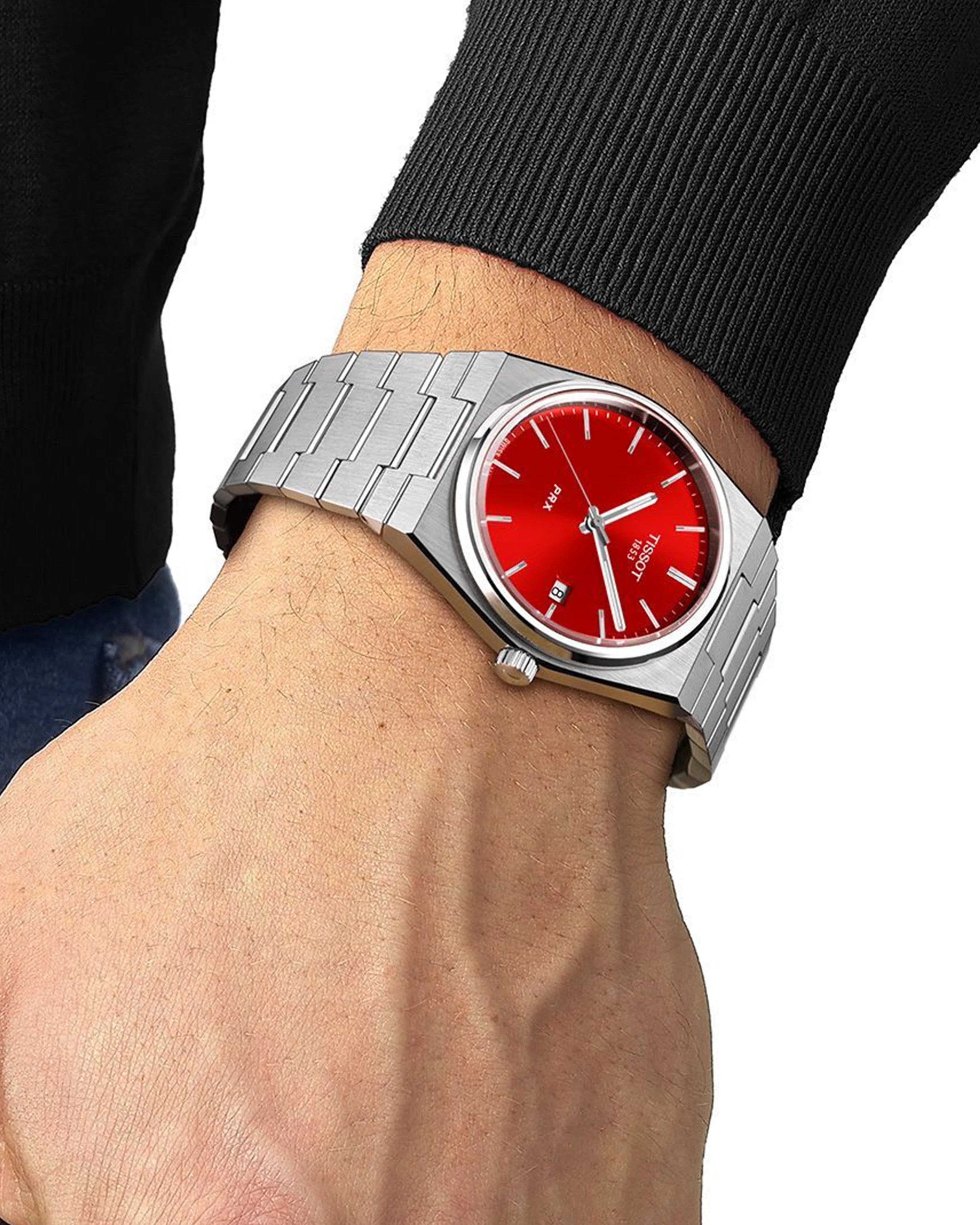 Men's Tissot PRX Red Dial Watch -T137.410.11.421.00