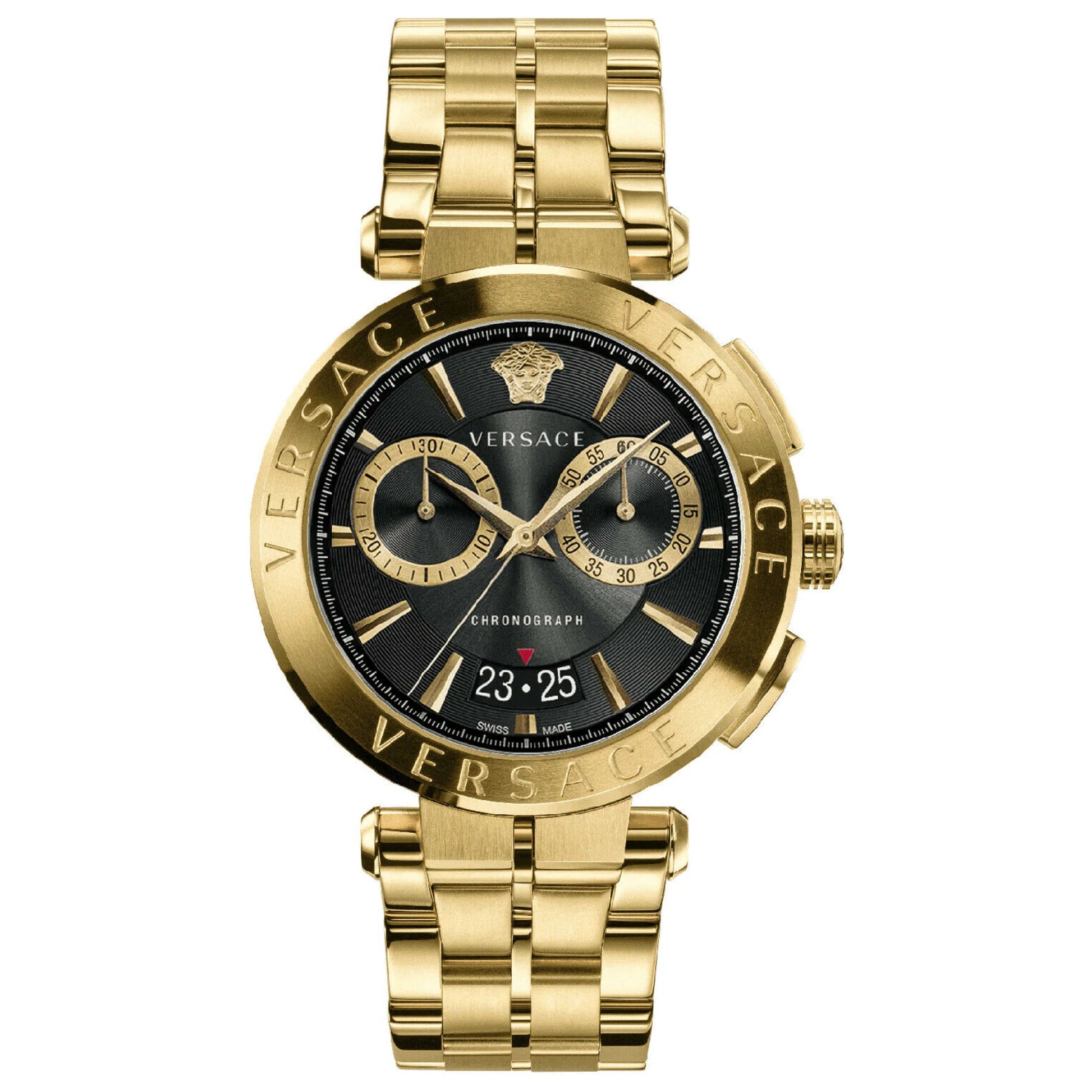 Men's Versace Aion Chronograph Gold Watch-VE1D01721