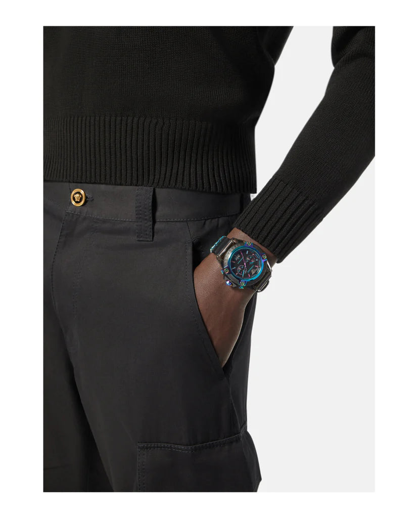 Unisex Versace Chronograph Active Black Watch - VEZ701022