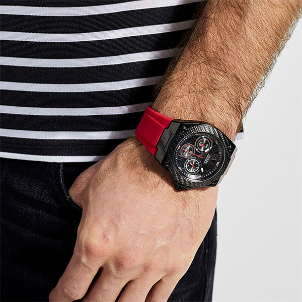 Men's Analog Quartz Silicone Strap Watch - W1049G6