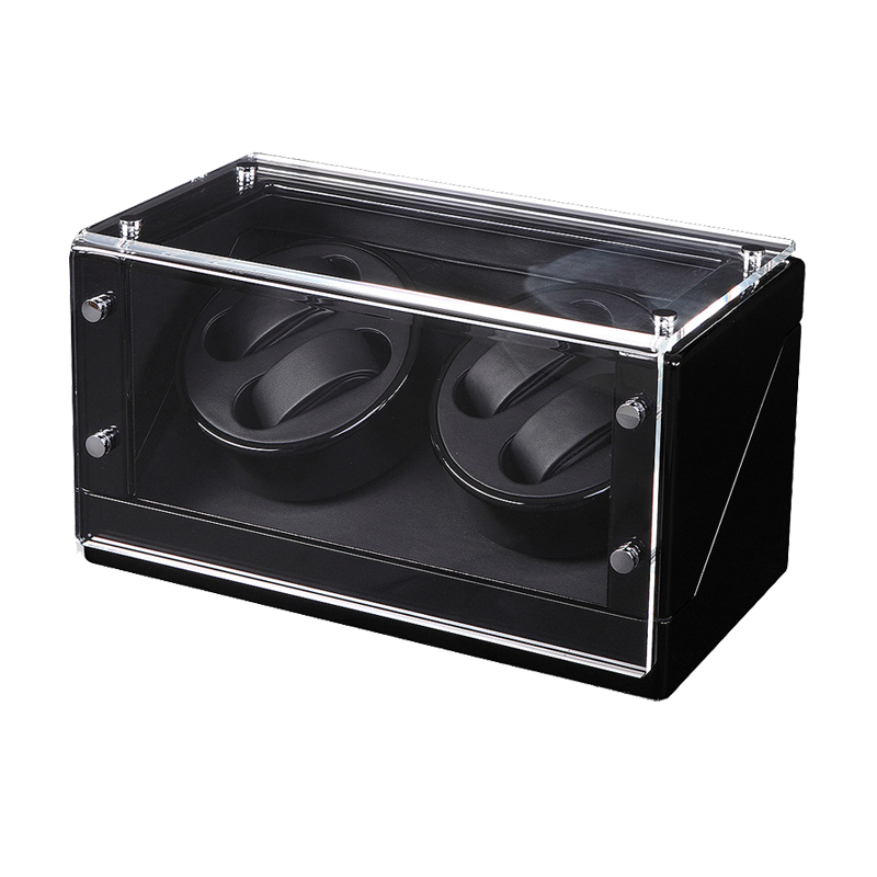 Black Double Watch Winders (Winding 4 Watches )
