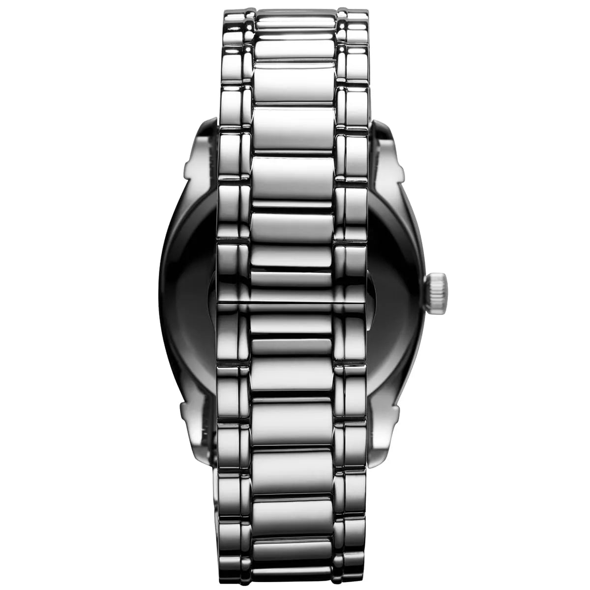 Men's Emporio Armani Classic Tonneau Stainless Steel Silver Dial 41.5mm - AR0339
