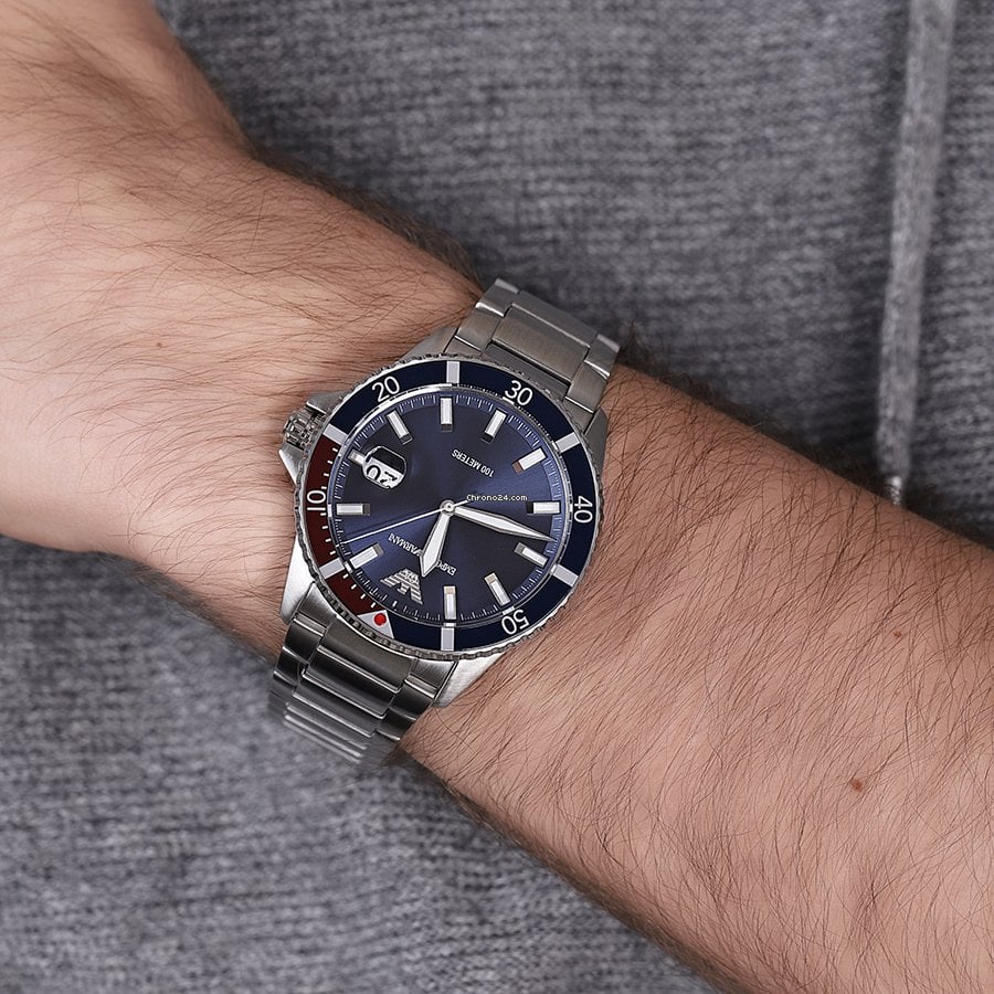 Emporio Armani Blue Dial Men's Watch - AR11339