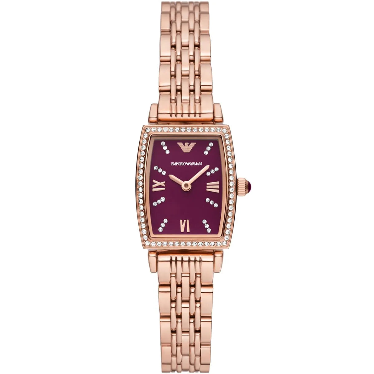 Women's Emporio Armani Two-Hand Rose Gold Stainless Steel 26mm Watch - AR11488
