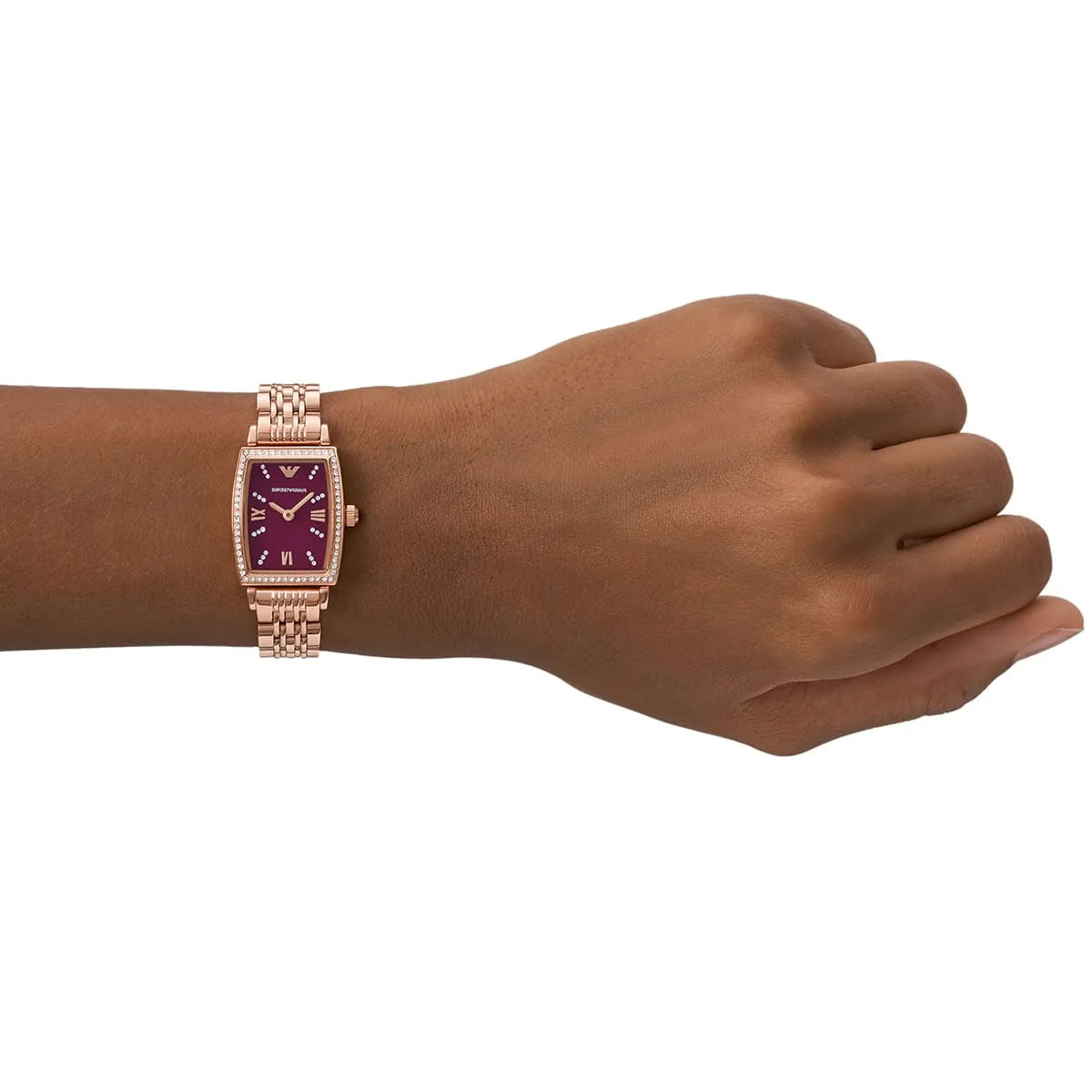Women's Emporio Armani Two-Hand Rose Gold Stainless Steel 26mm Watch - AR11488