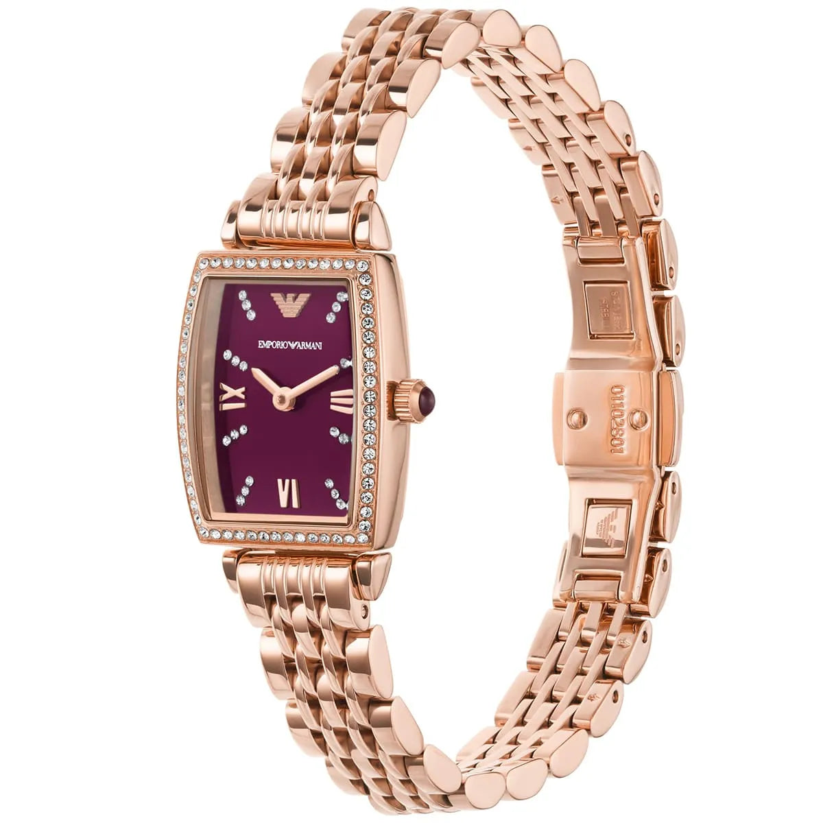 Women's Emporio Armani Two-Hand Rose Gold Stainless Steel 26mm Watch - AR11488