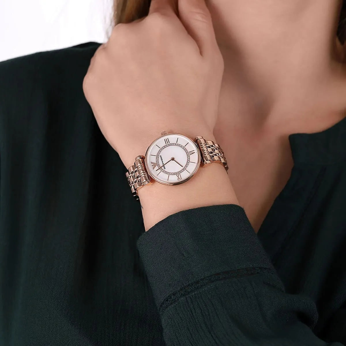 Women's Emporio Armani Gianni T-Bar Watch - AR1909