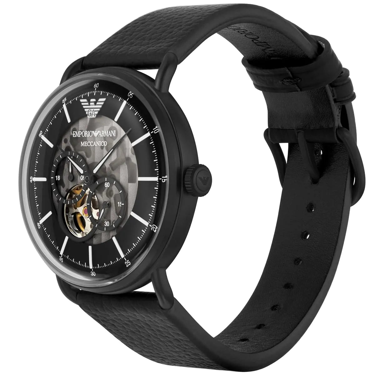 Men's Emporio Armani Aviator Open Heart Automatic 43mm Watch - AR60028