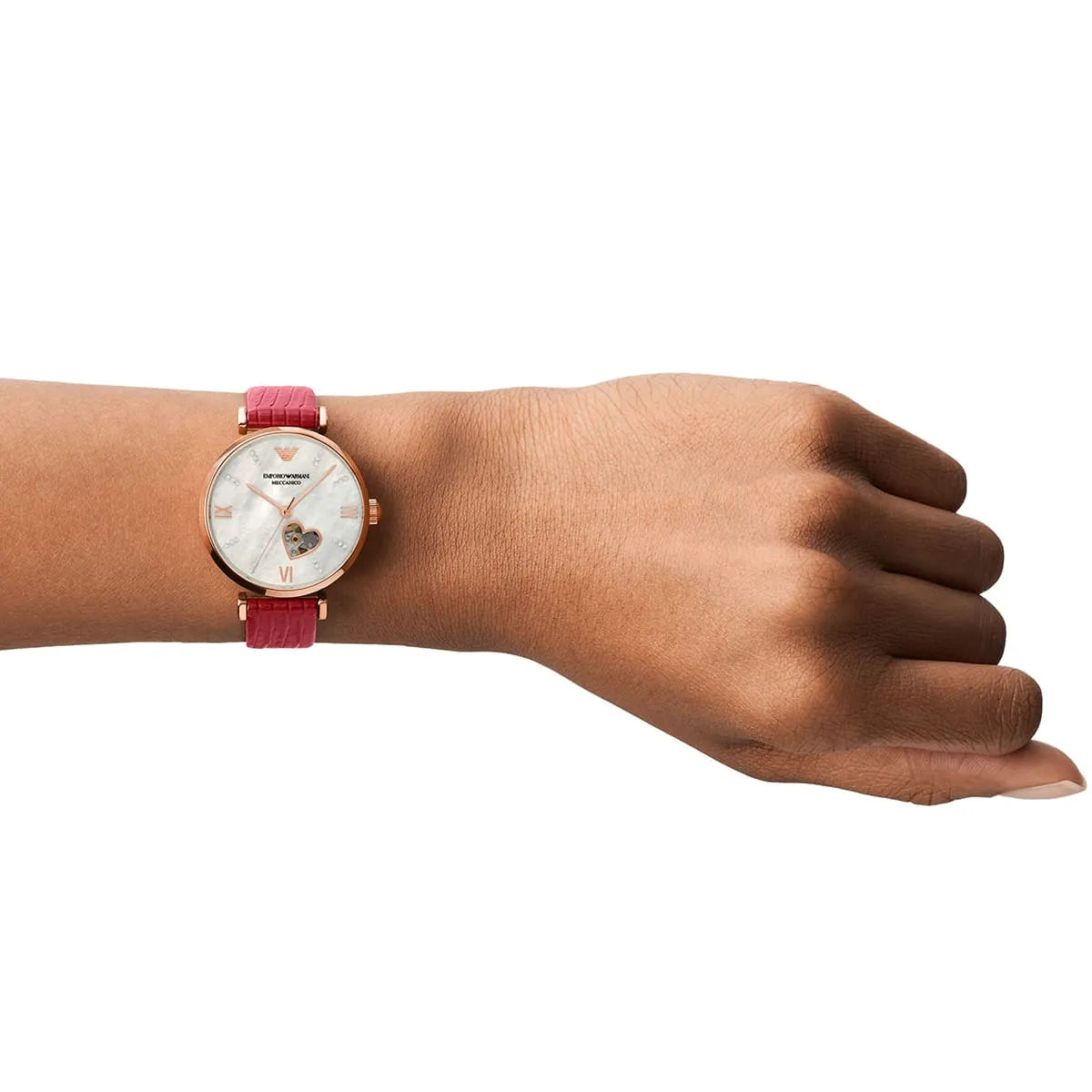 Women's Emporio Armani Gianni T-Bar Automatic Watch-AR60048