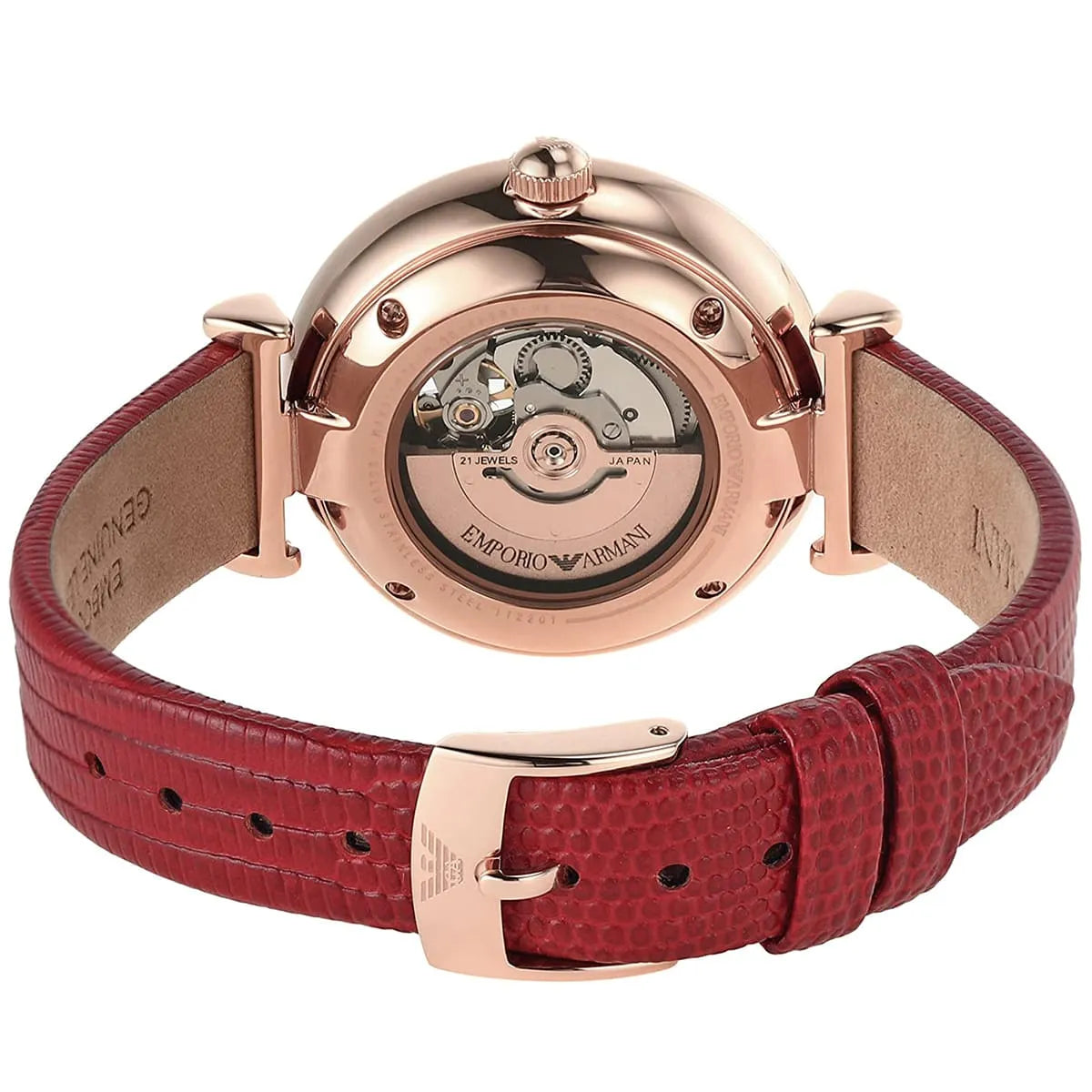 Women's Emporio Armani Gianni T-Bar Automatic Watch-AR60048