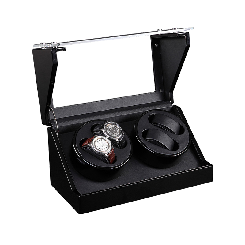 Black Double Watch Winders (Winding 4 Watches )