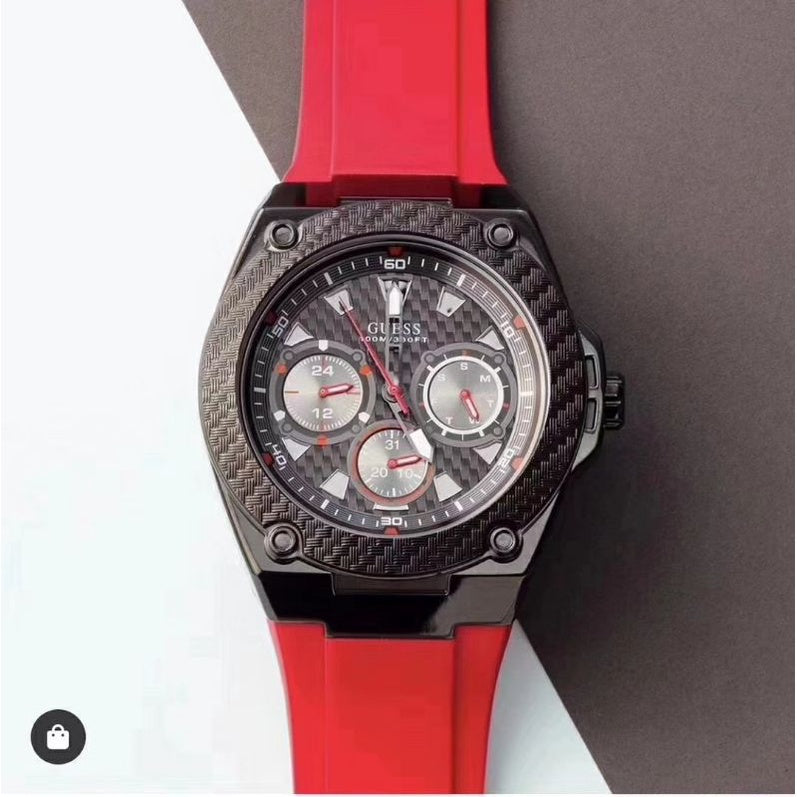 Men's Analog Quartz Silicone Strap Watch - W1049G6