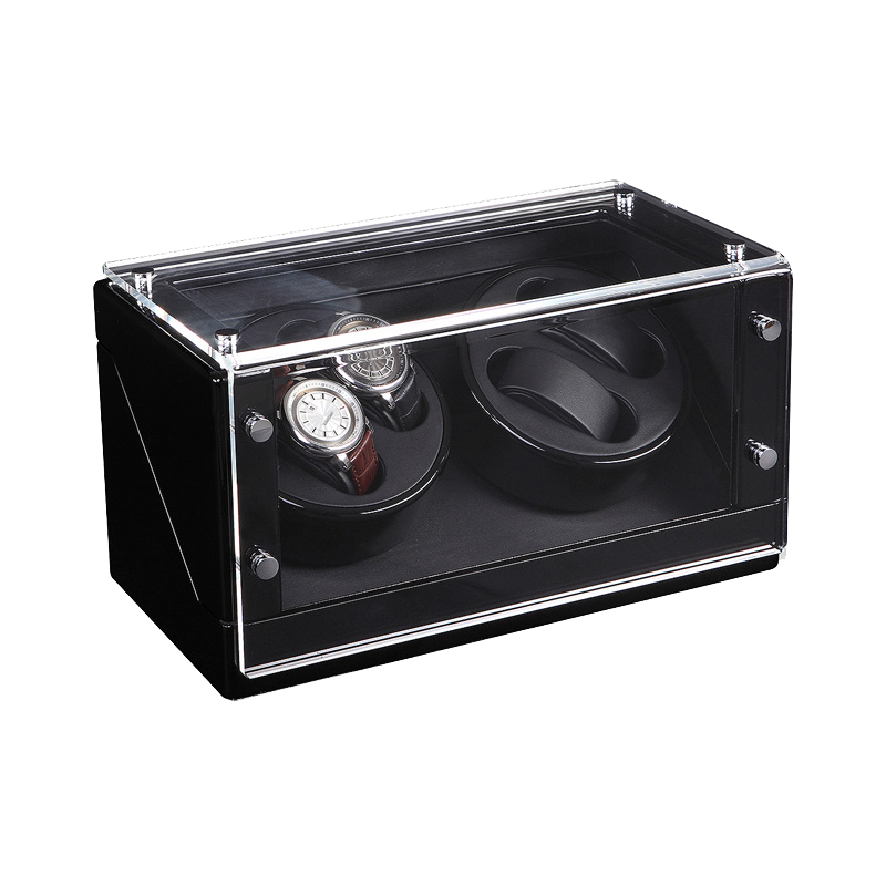 Black Double Watch Winders (Winding 4 Watches )