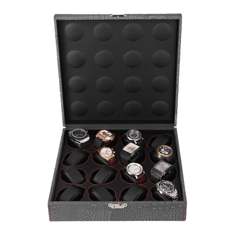 8-slot Leather Watch Display Case