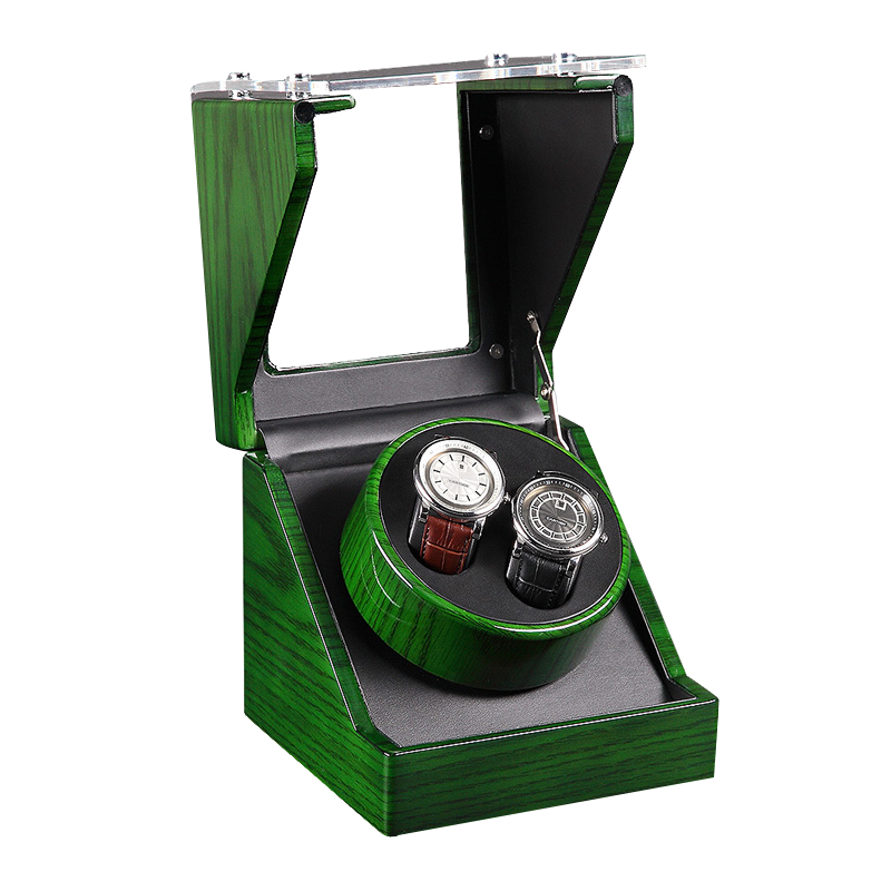 Green Transparent single watch winder (Winding 2 watches)