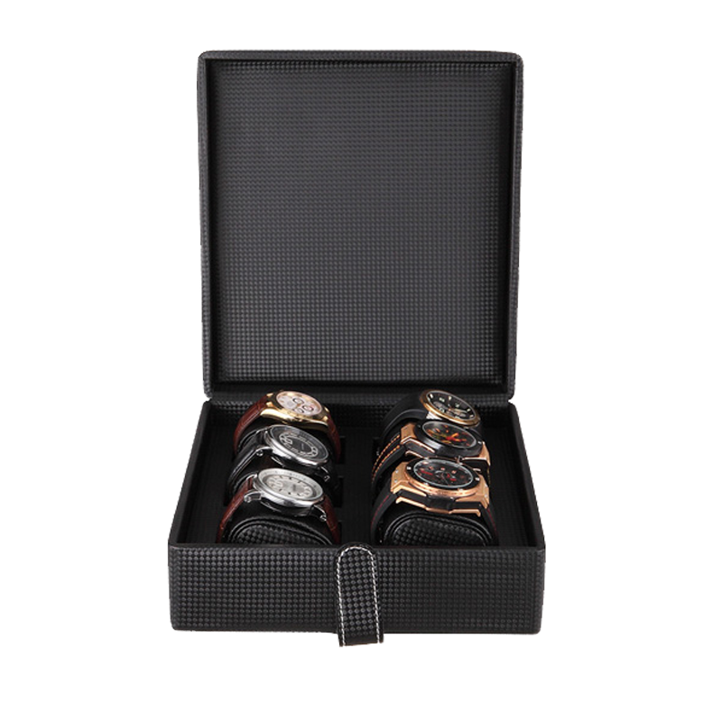 Belted leatherette watch case (6 in 1)