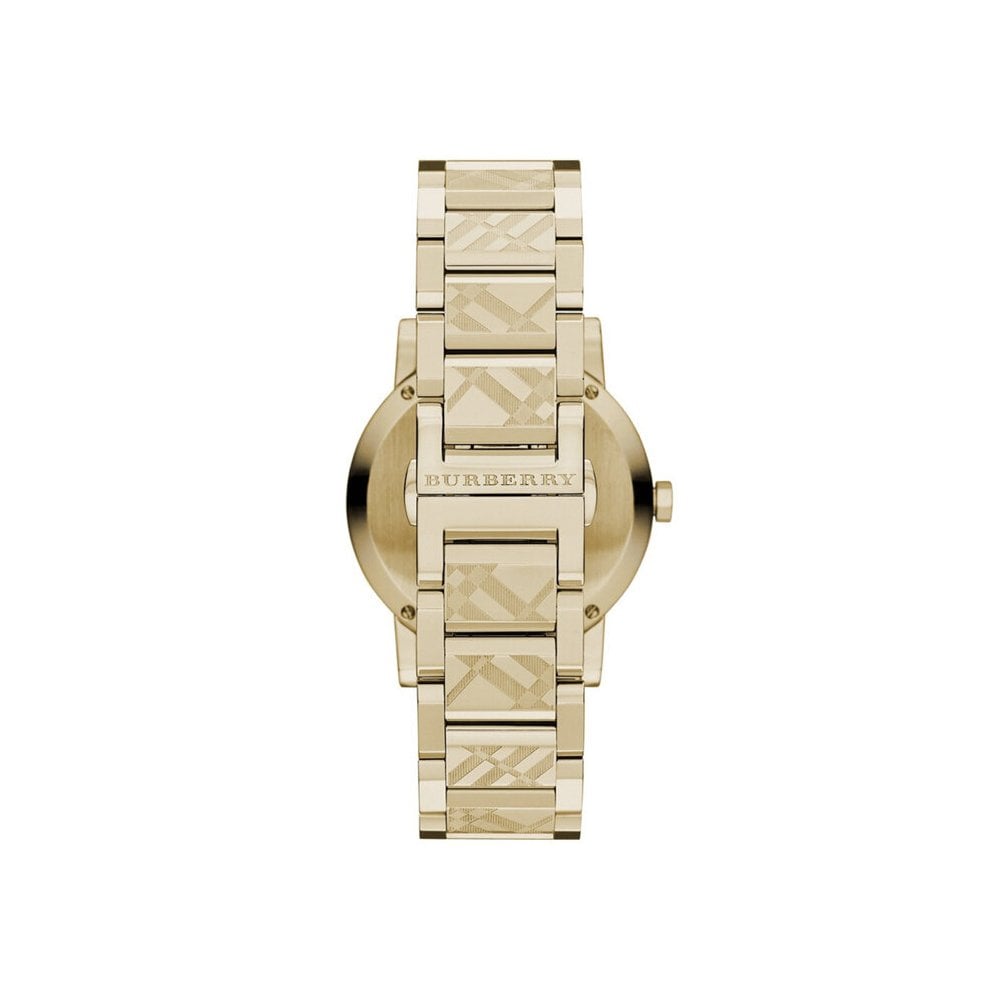 Unisex Burberry City Gold Dial Stainless Steel Case Watch BU9038 Bluestrap Watches Ghana